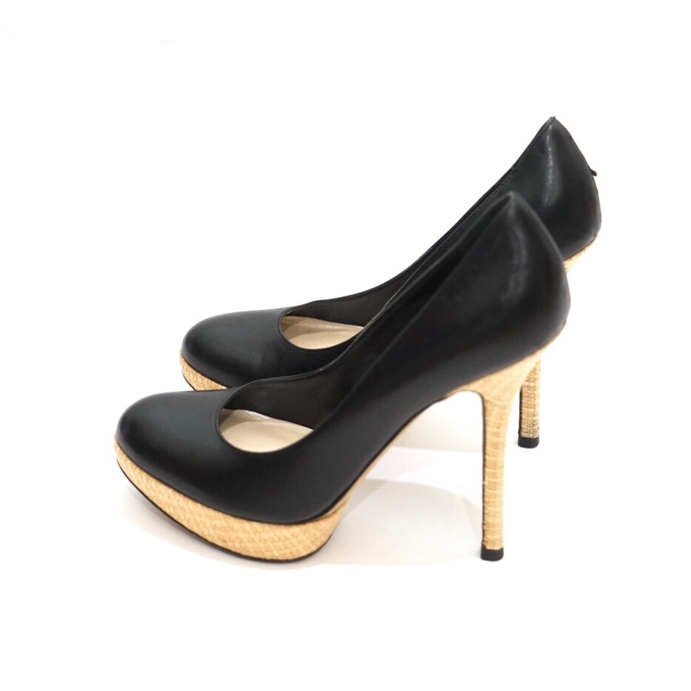 Christian Dior Leather Weaved Wicker Pumps - Picture 4 of 8
